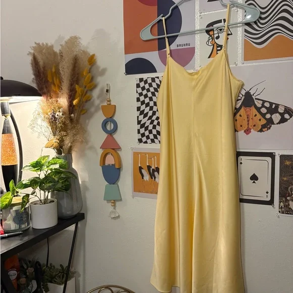 Calvin Klein Lemon Slip Dress Size 10 NWT - Picture 11 of 11